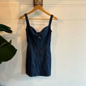 Mini jean dress